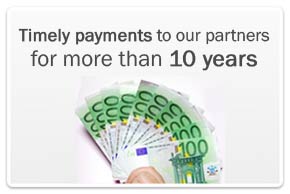 Timely payments for more than 10 years - Signup with partnercash and use your new possibilities!